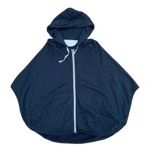 Wilfred Free Hooded Cape Shawl Size Medium Charcoal Gray